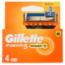 Gillette Lamette Rasoi Uomo Fusion5 Power per Rasoio a 5 Lame, Confezione da 4 Lamette Barba